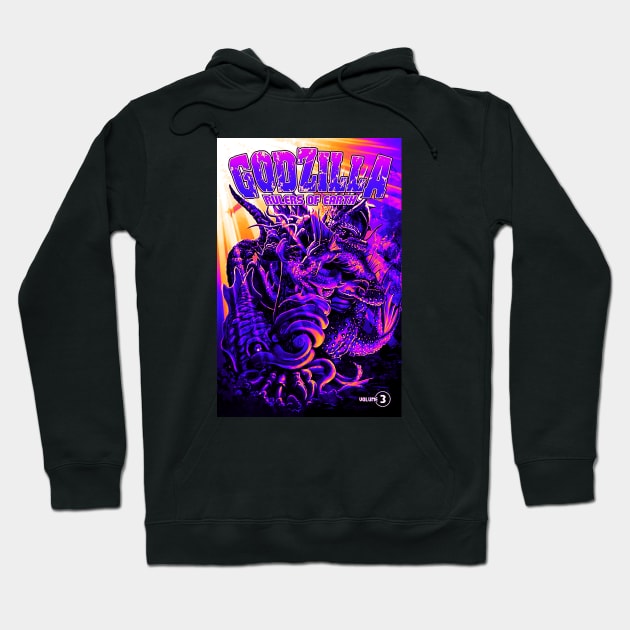 Retro Godzilla ROE 3 Hoodie by dolanjaran